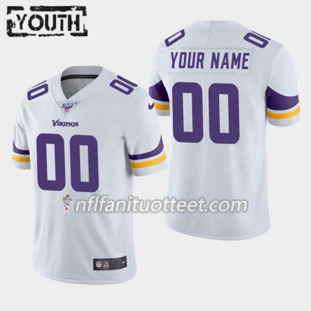 Lasten Minnesota Vikings NFL Pelipaita Custom Nike Valkoinen 100th